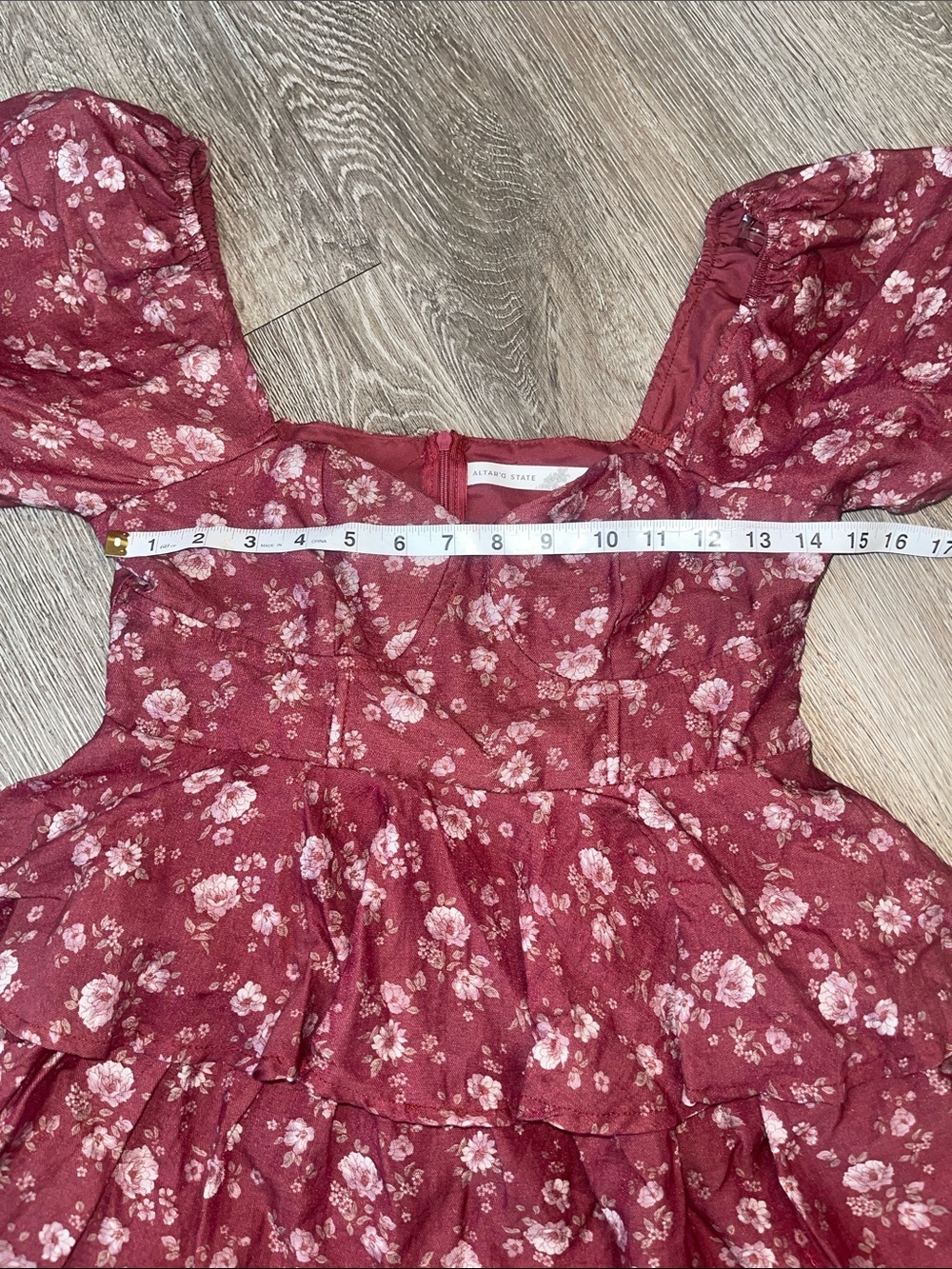ALTER’D STATE “Brynn “Floral Tiered Dress, size medium - Picture 5 of 7